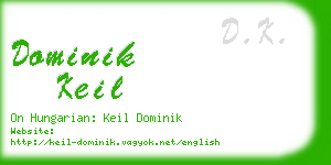 dominik keil business card